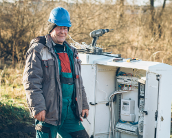 Внешнее освещение футбольного стадиона в г. Зеленоградск.