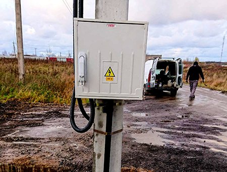 В поселке Вербное подключили участок