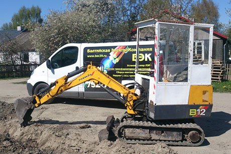 Прокладка кабеля в земле