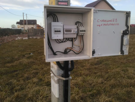 Подключение жилого дома в поселке Каменка к электросети 15кВт