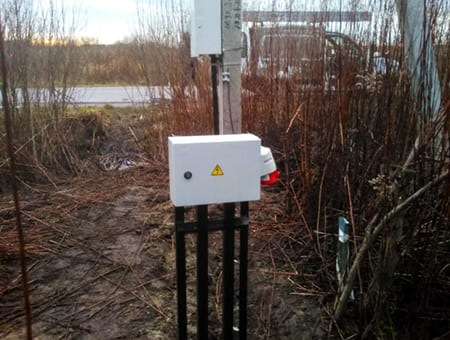 Подключение участка к электричеству в поселке Цветное