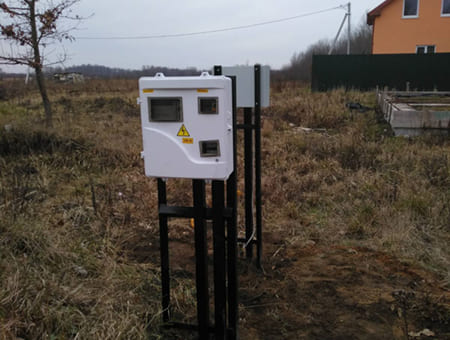 Монтаж объектов в поселке Голубево