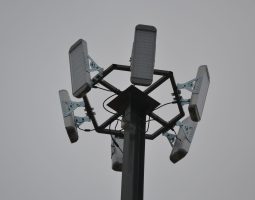 Устройство наружного освещения территории бетонного завода