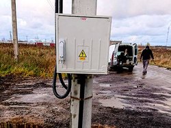 В поселке Вербное подключили участок