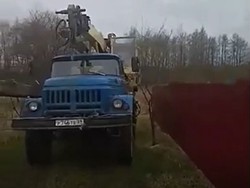 Монтаж опор ЛЭП в СТ «Тихореченское»