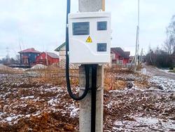 В поселке Шоссейное подключили участок к электросети