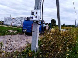 В поселке Клинцовка подключили частный дом к электросетям