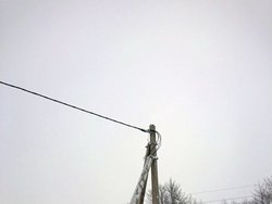 Работы по электрификации СНТ "Приморское"