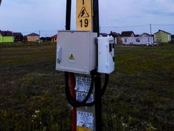 В поселке Голубево подключили дом к электросетям