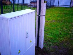 В поселке Люблино подключили четырех секционный дом к электросетям