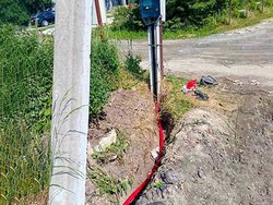 В поселке Ласкино подключили участок к электросетям