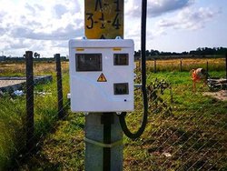 В поселке Голубево подключили дом к электросетям